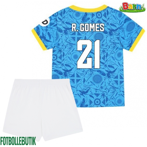 Wolves Rodrigo Gomes #21 Tredjeställ Barn 2025-26 Kortärmad (+ Korta byxor)